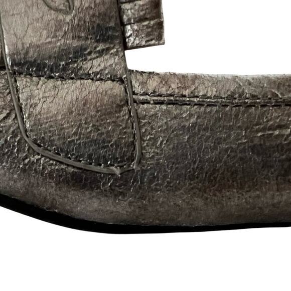 New-ANDREW GELLER Posy women's loafers size 6M, silver - Picture 9 of 11